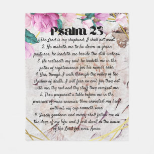 Psaume 23 floral polaire couverture