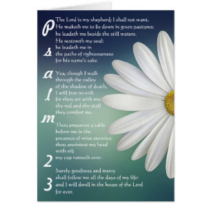 Psaume 23 - le SEIGNEUR est mon berger