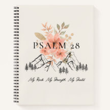 Psaume 28 Carnet spiral 8,5 x 11