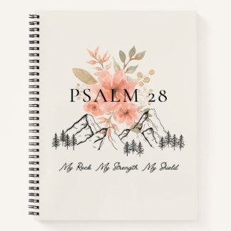 Psaume 28 Carnet spiral 8,5 x 11