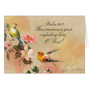 Psaume 36:7 Ton Amour Indéfectible À Dieu, Carte