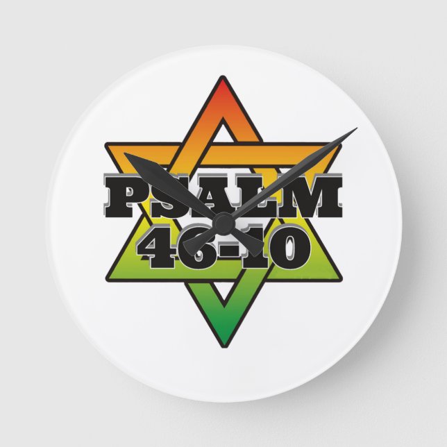 Psaume 46-10 - Horloge ronde (Recto)