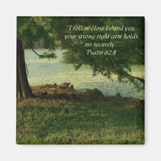 Psaume 62:8 Encouragment Nature Magnet