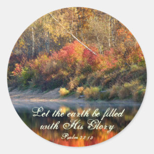 Psaume 72:19 Bible Verse Stickers Gloire de Dieu