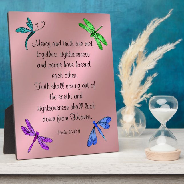 Psaume 85:10-11 Plaque (Côté)