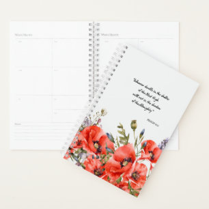 Psaume 91:1 Bible Sagesse Poppies Aquarelle Art