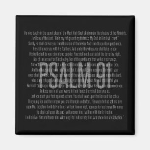 Psaume 91 Aimant d'écriture pour la maison ou le 