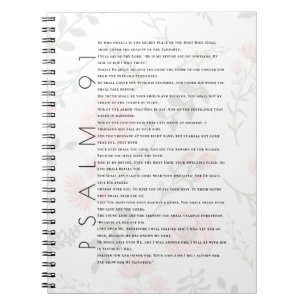 Psaume 91 Typographie Christian Floral Journal