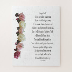 Psaume, Fleur blanche Rose, Puzzle difficile