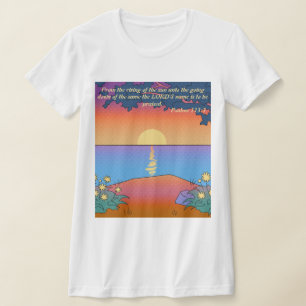 Psaumes 113:3 Chemise T-Shirt Chrétienne Slim Fit