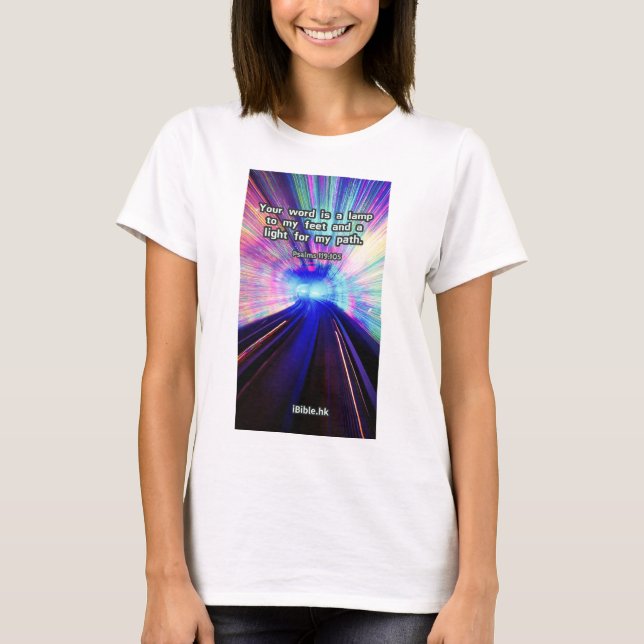 Psaumes 119:105 T-shirt (Devant)