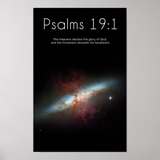 Psaumes 19:1 Poster (Devant)