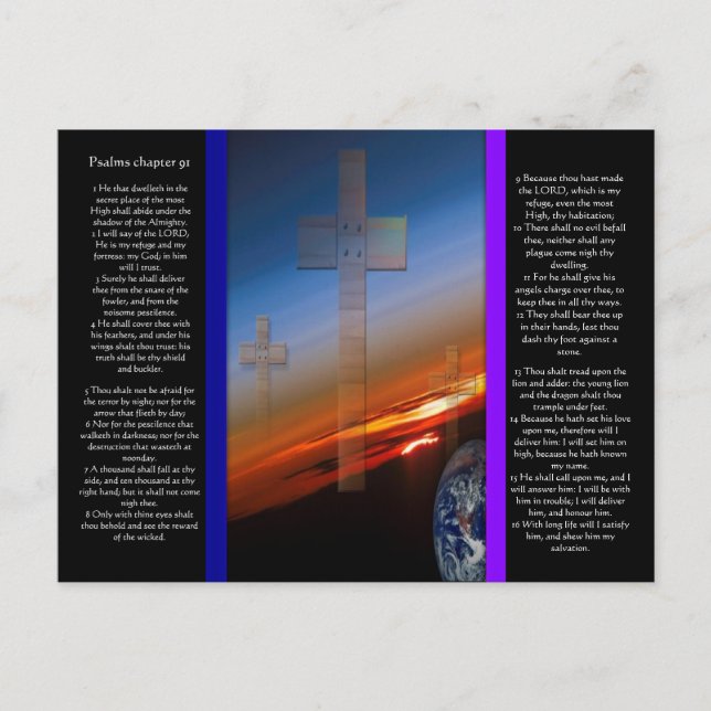 Psaumes chapitre 91 Carte postale (Devant)