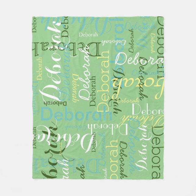 Pseudogrün Fleecedecke (Vorderseite)