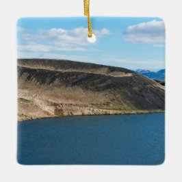 Pseudokrater im See Myvatn - Island Keramikornament