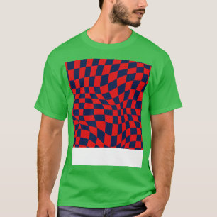 PSG Distorti À damiers Motif TShirt