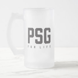 PSG Fürs Leben Mattglas Bierglas