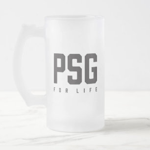 PSG Fürs Leben Mattglas Bierglas