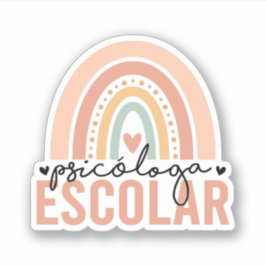 Psicóloga Escolar | Psychologin der Schule Aufkleber