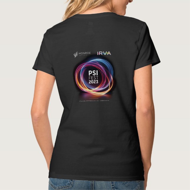 PsiFest2023 Das Offizielle Tee-Shirt der Frau T-Shirt (Rückseite)