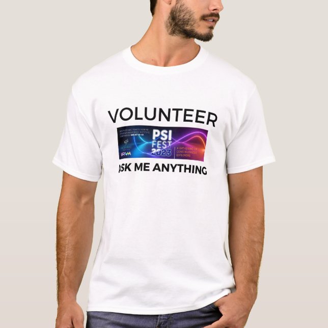 PsiFest2023 Volunteer Tee Shirt (Vorderseite)