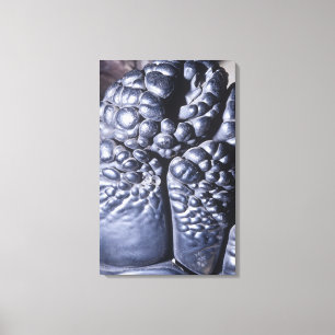 Psilomelane, ein Erz aus Manganese, Michigan, USA Leinwanddruck