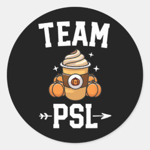 PSL Cute Pumpkin Spice Latte Lover Fall Autum Runder Aufkleber