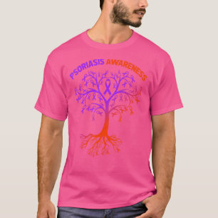 Psoriasis Awareness Lavender und Orange Ribbon für T-Shirt