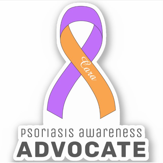 Psoriasis Awareness Vinyl Sticker (Vorderseite)