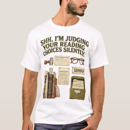 Pssst, ich beurteile deine Lesewahl Lustiges Shirt