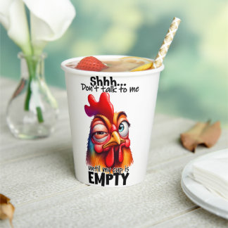 Pssst... Sprich nicht mit mir, bis meine Tasse lee Pappbecher