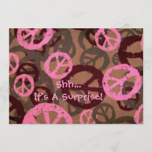 Psst...es ist eine Überraschung!-Einladung-Frieden Einladung