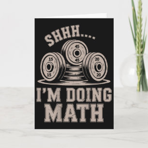 Psst, ich mache Mathe, lustiger christlicher Fitne Karte