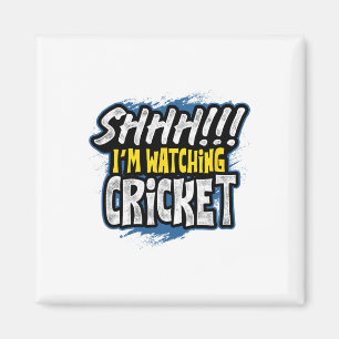 Psst Ich schaue Cricket Sports Fan Zuschauer Athle Magnet