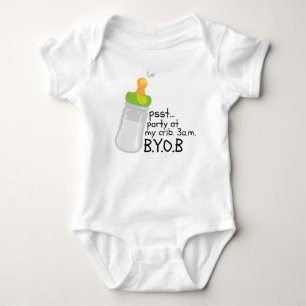 PSST. Party an meinem Schreibtisch. 3AM BYOB Baby Strampler