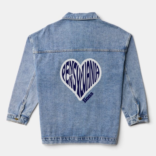 PSU Löwen  Jeansjacke (Rückseite)