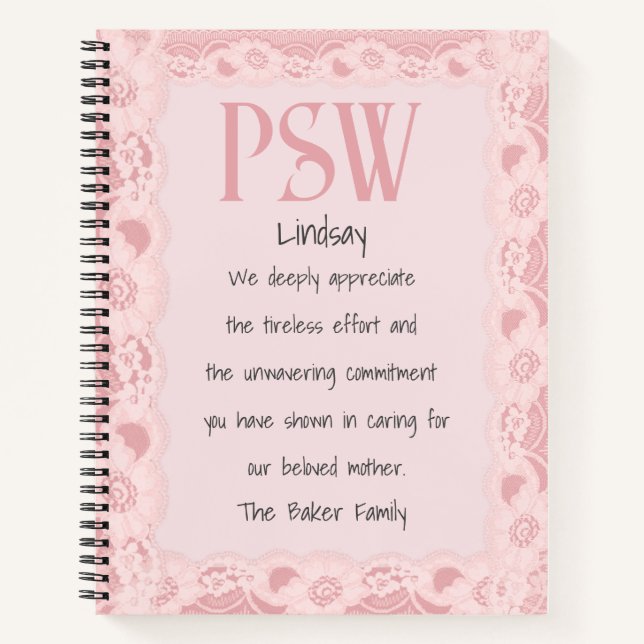PSW Spiral Notebook Notizbuch (Vorderseite)