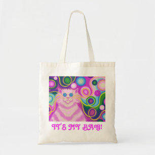 Psy-cat-delic Pink 'Das ist meine Tasche!' Totenbe Tragetasche