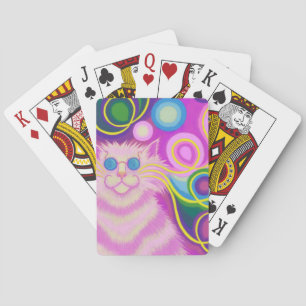 Psy-cat-delic Pink Spielkarten