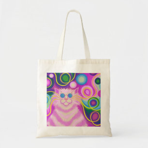 Psy-cat-delic Pink Tote Tasche