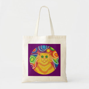 Psy-cat-delikaler runder lila Totbeutel Tragetasche