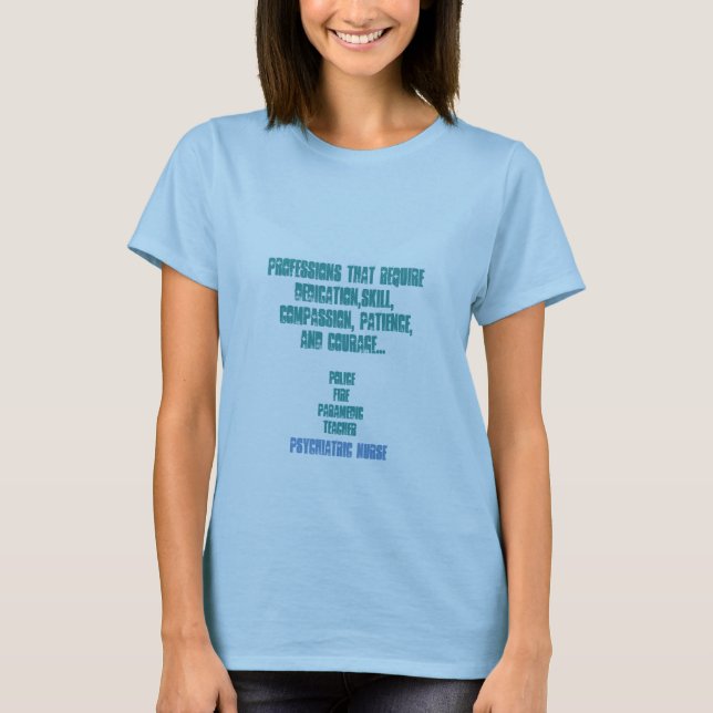 Psych. Krankenschwester-Stolz! - Psychiatrie-Spaß T-Shirt (Vorderseite)