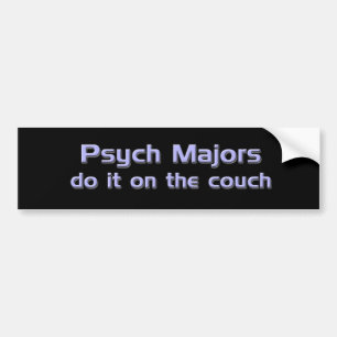 Psych Majors Do es auf dem Couch-Autoaufkleber Autoaufkleber