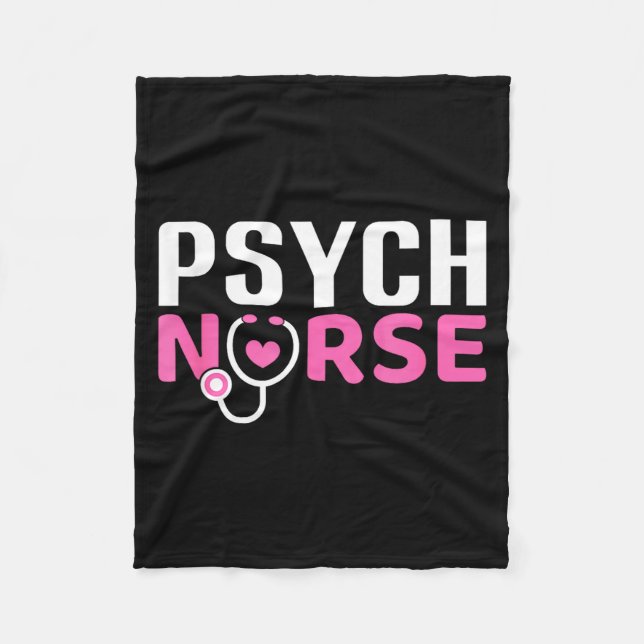 Psych Nurse Believe In Yourself Sitive Quote Desig Fleecedecke (Vorderseite)