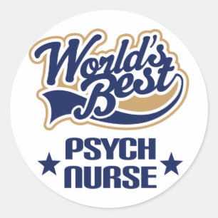 Psych Nurse Geschenk Runder Aufkleber
