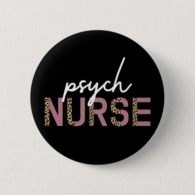 Psych Nurse | Geschenke für Krankenschwester und K Button (Vorderseite)