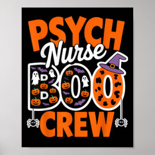 Psych-Pflegekraft Boo-Crew Mental Health Geister, Poster