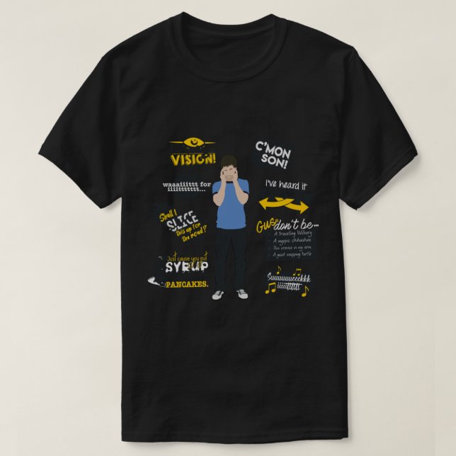 Psych - Shawn Spencer Quotes T-Shirt (Design vorne)