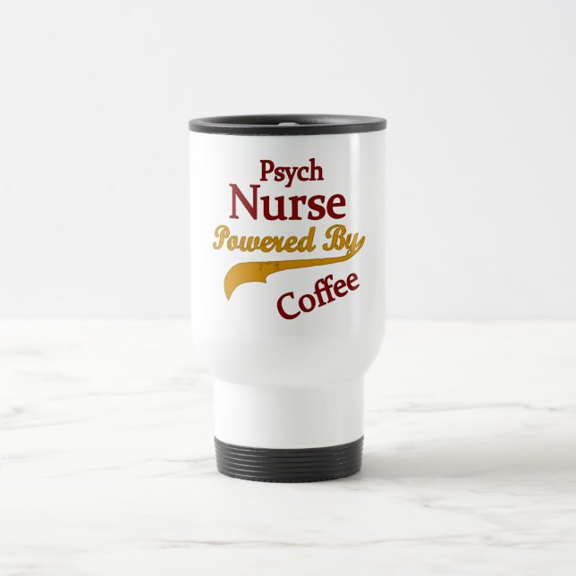 Psych Skandinavier angetrieben durch Kaffee Reisebecher (Mittel)