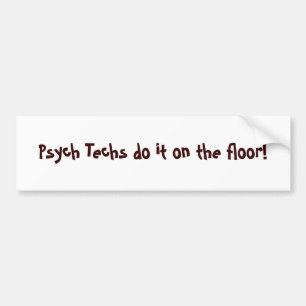 Psych Technologien tun es auf dem Boden! - Autoaufkleber